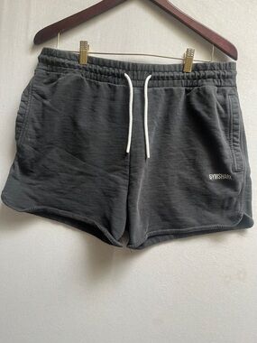 Gymshark Black Lounge Shorts with Drawstring Sz XL